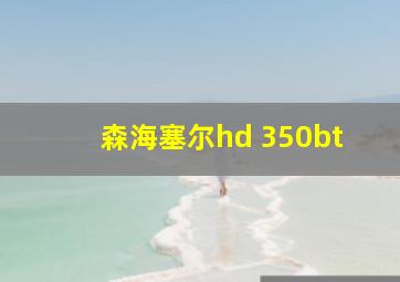 森海塞尔hd 350bt